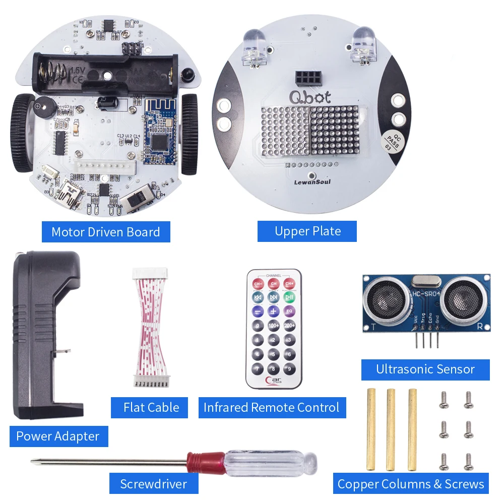 Робот Arduino скретч DIY Qbot Программирование интеллектуального пульта