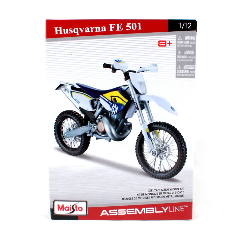 Maisto 1:12 Husqvarna FE 501 Сборка DIY модель мотоцикла велосипед Комплект Новое поступление 39177