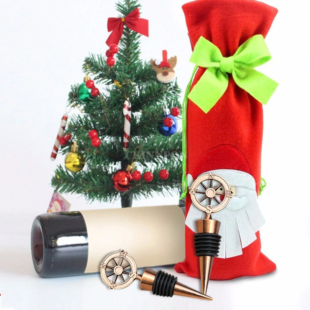 100 шт./лот дорожные свадебные сувениры свадебвечерние бронзовый компас пробка