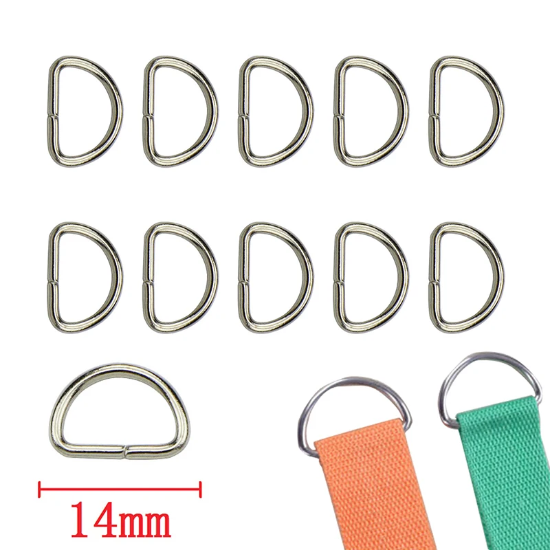 

10Pcs Matal D Ring D Jump Ring Snap Hook Trigger Lobster Clasps Clips DIY Jewelry Findings