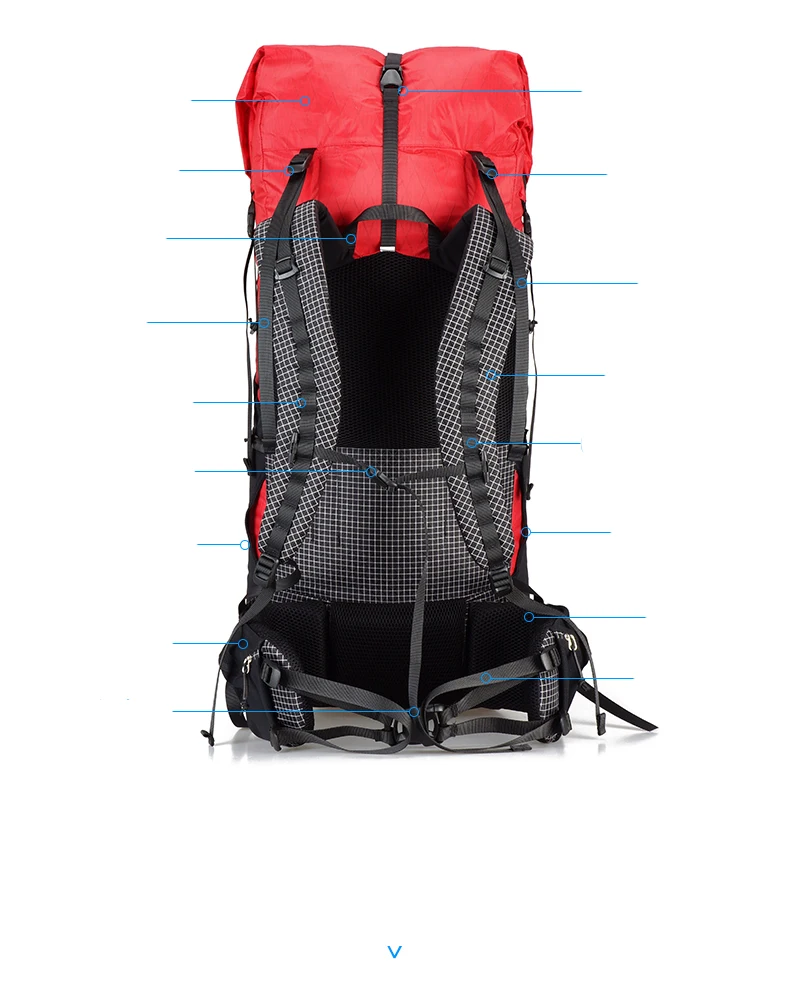 3F UL GEAR 55L XPAC UL рюкзак для скалолазания на открытом воздухе Ультралегкая рама меньше пакетов сумки легкие прочные дорожные походные рюкзаки