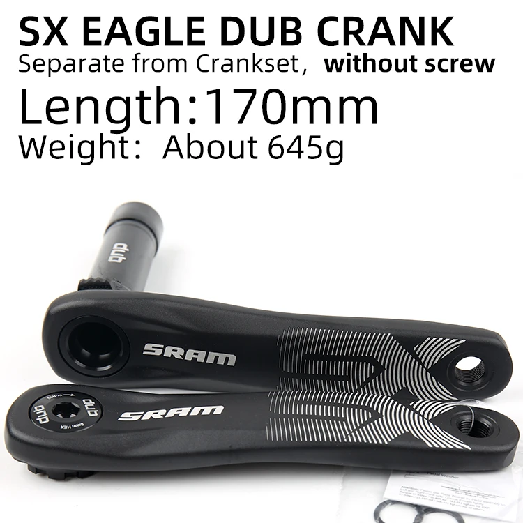 SX EAGLE Crank 170mm SRAM GX NX SX X1 1000 DESC EAGLE только Кривошип отдельно от шатуны 170 мм 175 мм MTB части велосипеда - Цвет: SX EAGLE Crank 170mm