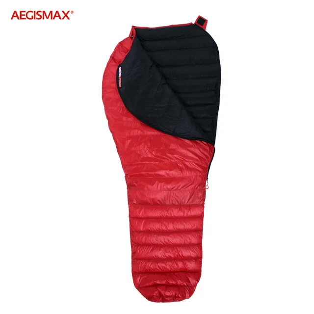 Red M AEGISMAX, серия NANO Upgrade, красный, черный, фиолетовый, для кемпинга, ультра-светильник, весна-осень, Мумия, ультра сухой, гусиный пух, спальный мешок - Цвет: Red M