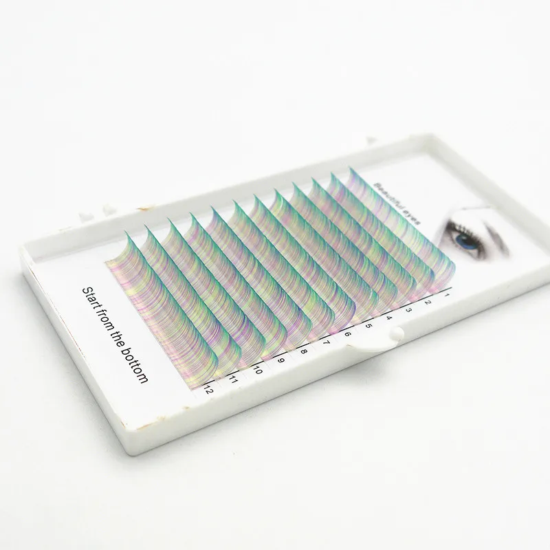 Новинка C/D0.07/0.1mm8/15 мм накладные ресницы королевский фиолетовый/зеленый/красный/синий ресницы Индивидуальный Цвет ресницы накладные ресницы