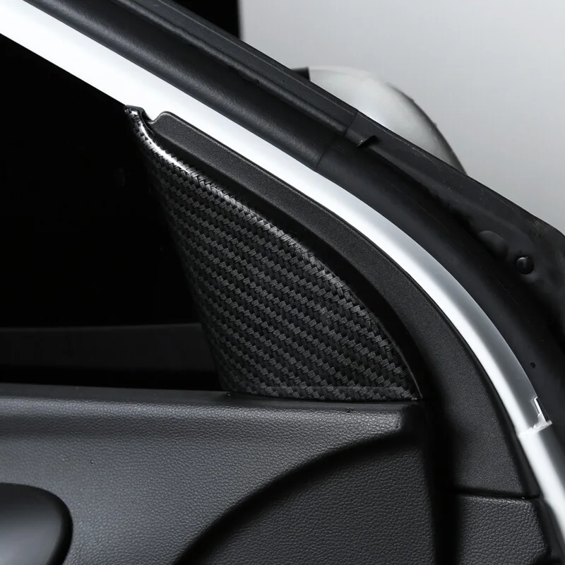 

For Renault Kadjar 2015-2018 ABS Carbon Fibre and Matte Car interior A-pillar protector frame panel Cover Trim accessories 2pcs