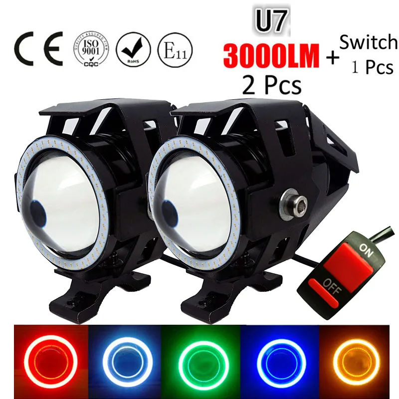 2 шт. головные фары для мотоцикла 125 Вт 12 В лм|lamp lamp|lamp ledlamp u7 |