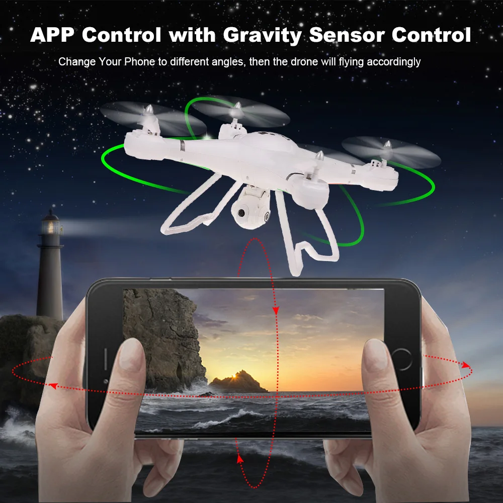 X27 2 720P регулируемая камера Дрон FPV Wifi высота удержания g сенсор RC селфи