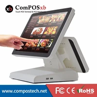newest model dual screen touch pos terminal 1512 screen for supermarket posepos systemcash register