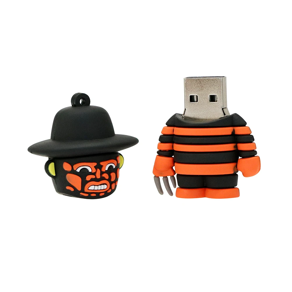 USB флеш-накопитель 128 ГБ, мультфильм Фредди против Джейсона, флеш-накопитель 64 ГБ, флешка 4 ГБ 8 ГБ 16 ГБ 32 ГБ, карта памяти, внешний накопитель