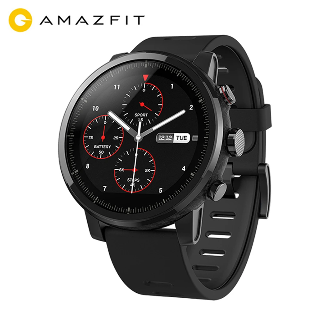 Оригинальные умные часы Huami AMAZFIT Stratos Pace 2 спортивные оригинальный чип GPS Bluetooth 4 50 м