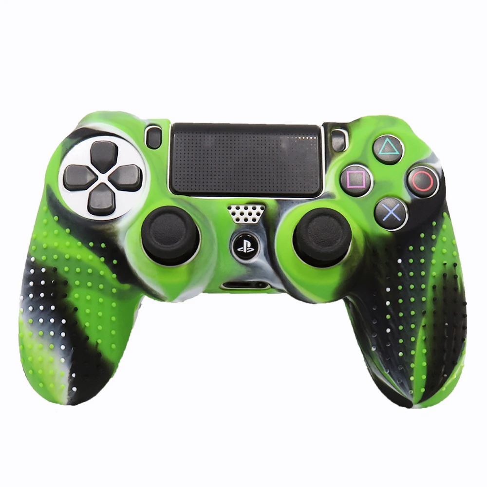 IVYUEEN, новая версия, силиконовый чехол для Dualshock 4, для playstation 4, PS4 Pro, тонкая консоль, кожный чехол с контроллером, колпачки
