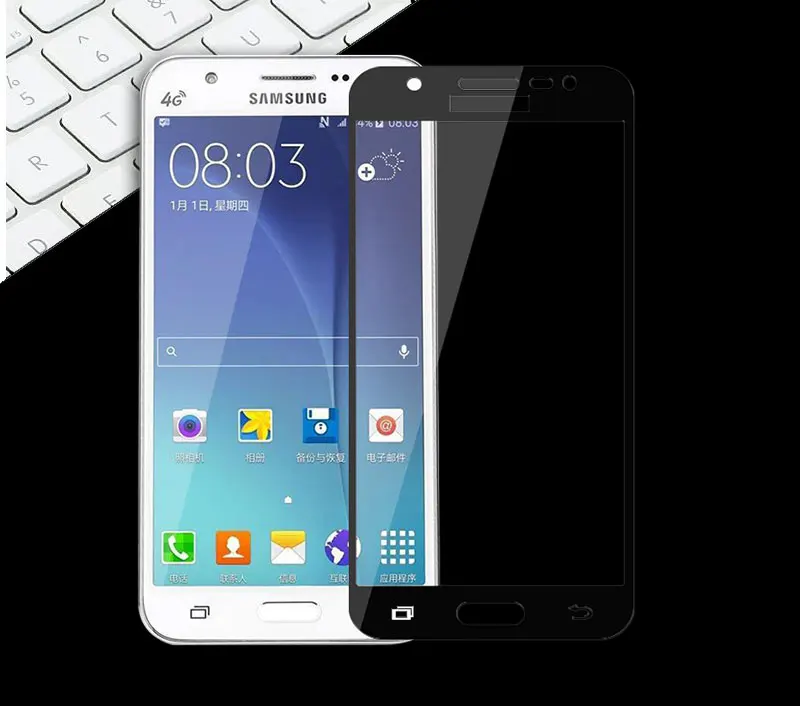 Закаленное стекло Защитная пленка для samsung J7 Neo J701F полное покрытие Flim Galaxy J7 Nxt/J7 SM-J701 Core защита экрана 5,5''