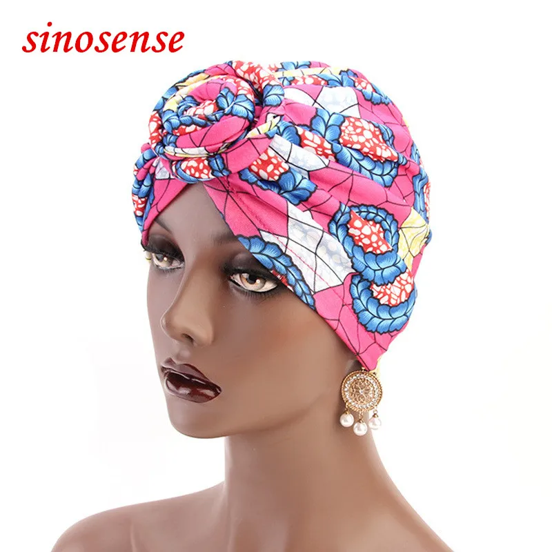 Новинка 2019 модные женские хлопковые шапки в африканском стиле с объемным принтом
