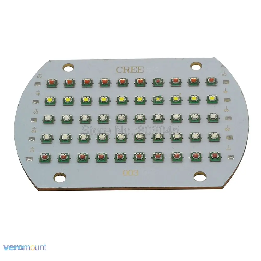 Cree XPE XP E 50 светодиодов 5 каналов высокой мощности RGB светодиодный излучатель света