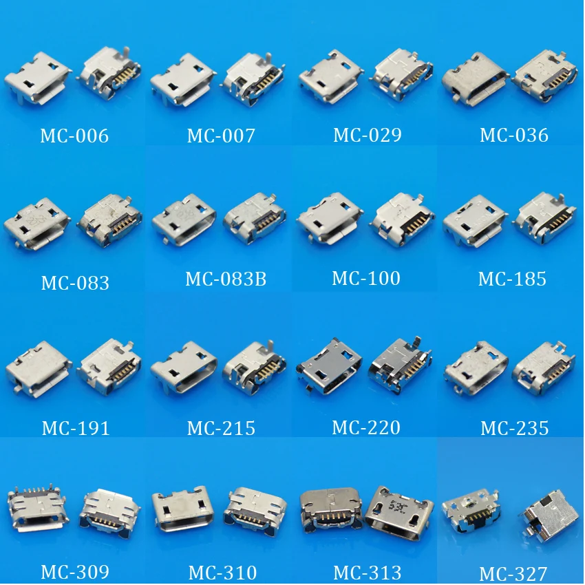 Для мини microUSB с разъемом типа jack 5 pin маленький бык рогом 7 булавки для Samsung Huawei