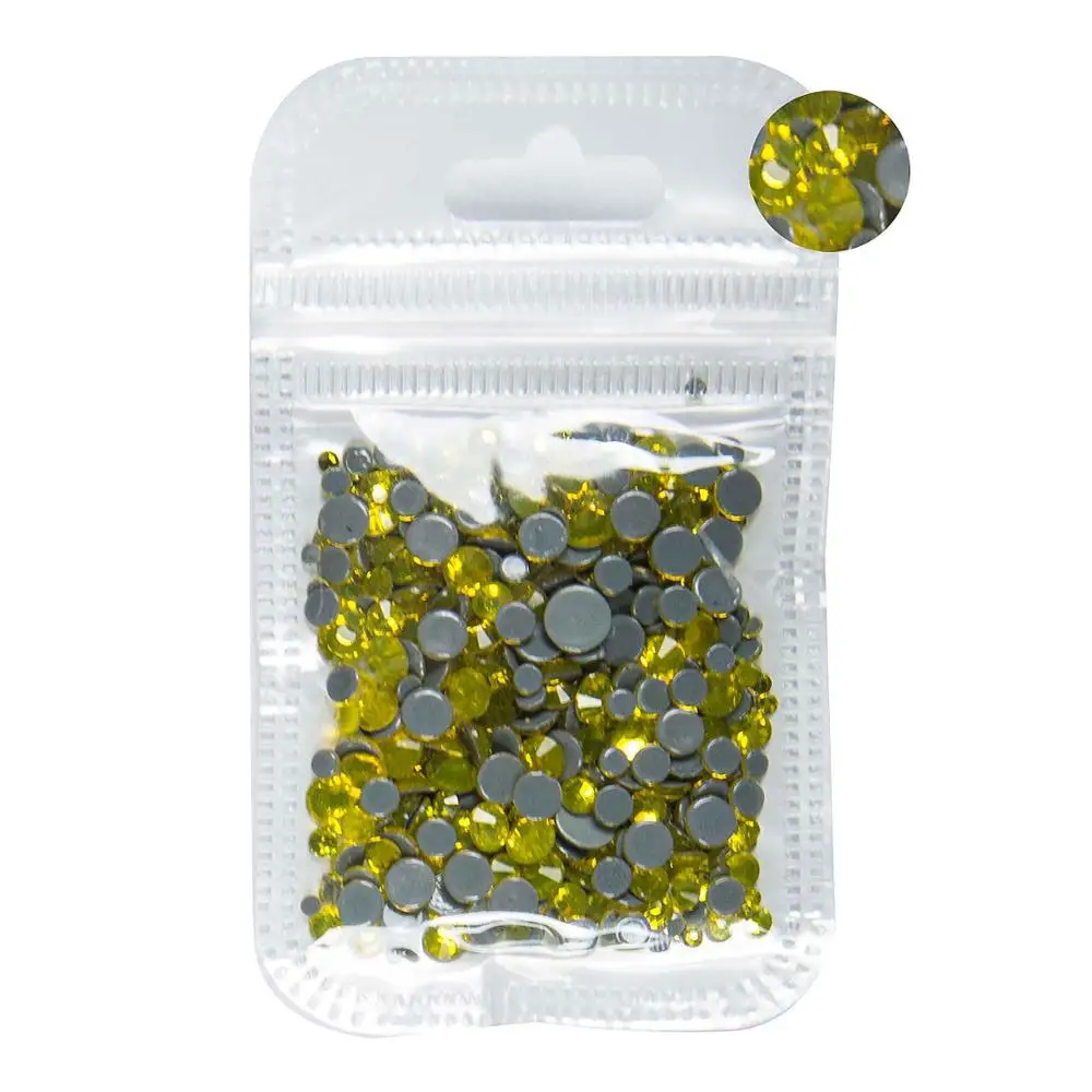 10 грамм 400 шт исправление хрусталя и искусственного алмаза AB Цвет DIY зеркальная стеклянная СТРАЗА исправление клейкие Стразы для ткани одежды - Цвет: Citirine