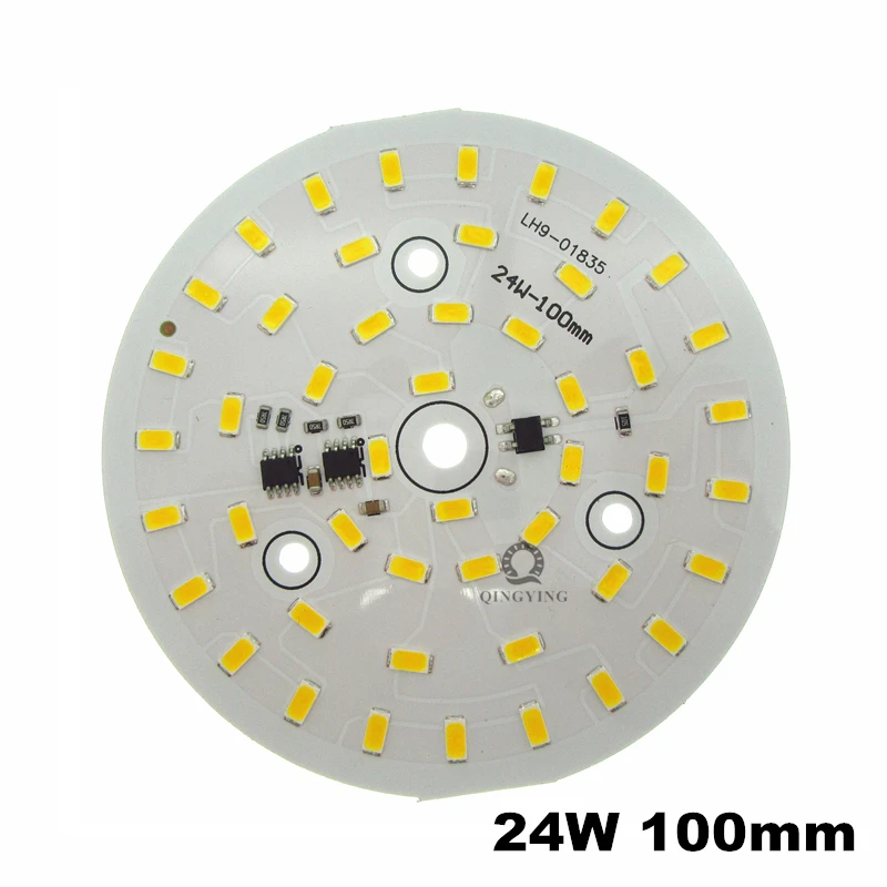 20 шт. 220 В SMD 5730 Светодиодная печатная плата с регулируемой яркостью 3 Вт 5 Вт 7 Вт 10 Вт 12 Вт 15 Вт 18 Вт 24 Вт интегрированная интеллектуальная Интегральная панель ic, белая, теплая, белая