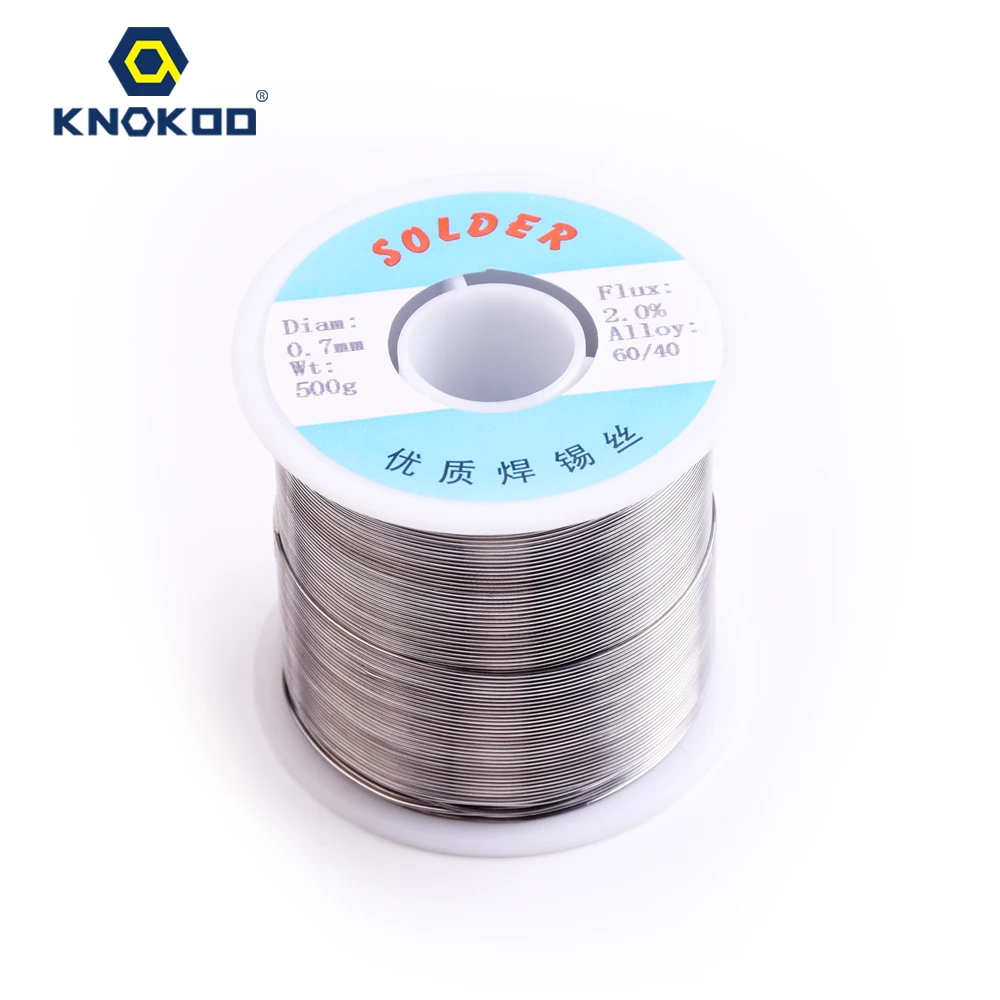Оловянная проволока для пайки KNOKOO 500 г/рулон сплав 60/40 сварочные провода 2.0% флюс