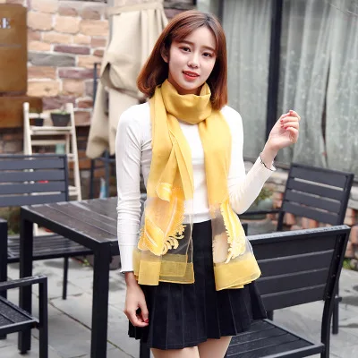 Перо вышитые кружево шарф для женщин обувь девочек дамы Шелковый вискоза головы