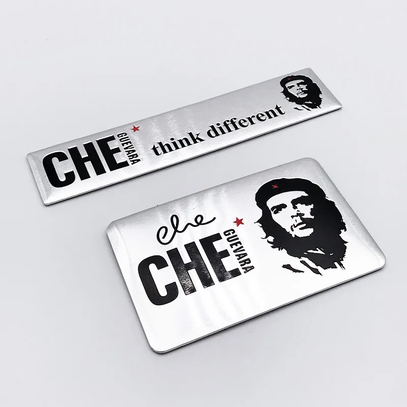 Металлический 3D автомобильный Стайлинг Che Guevara Think разные эмблемы на задний багажник, эмблемы, наклейки на кузов автомобиля, универсальные автомобильные аксессуары