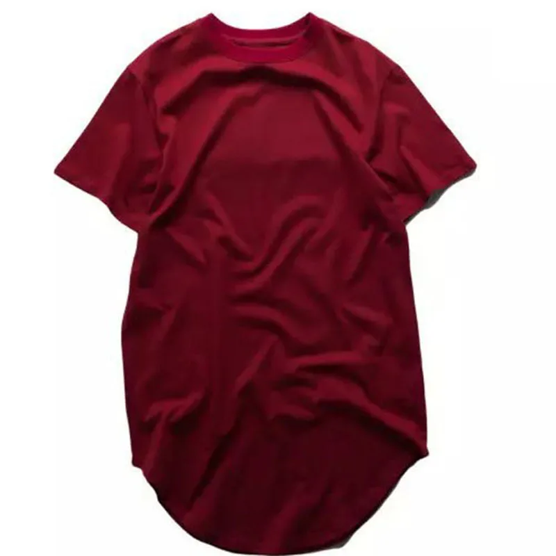 Футболка мужская удлиненная Базовая в стиле хип хоп тенниска после длинного