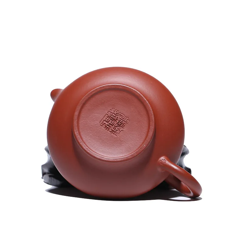 Sand Pot Famous Artisans Hand-made Raw Mine Dahongpao Virtual Flat Purple Travel Teaware Gift Preference | Дом и сад