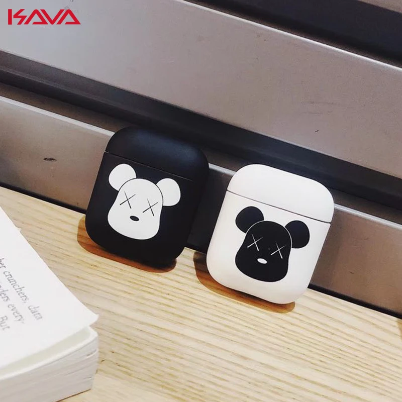 Кас Мультфильм Bluetooth гарнитура VR коробка AirPods чехол для Apple 1/2 защита от ударов при