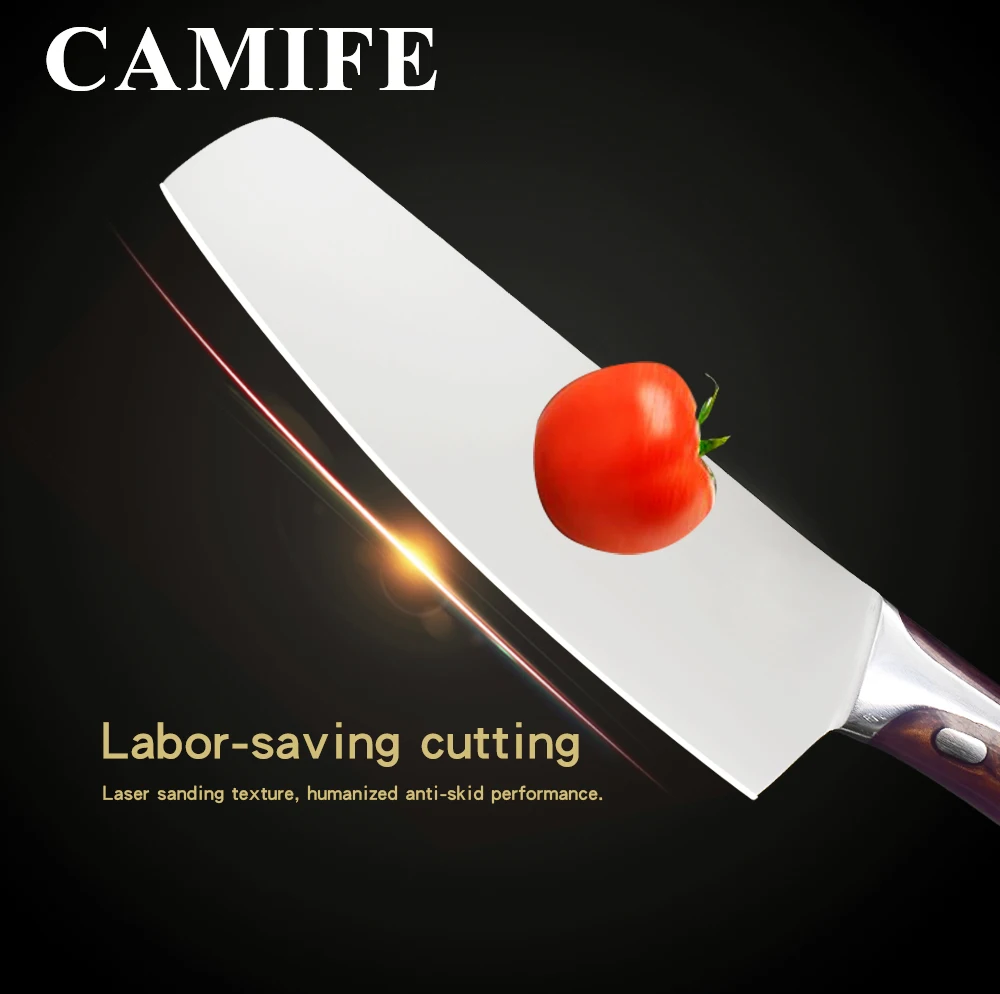 Ножи накири из полимерного волокна 4cr14 ножи нержавеющей стали набор кухонных