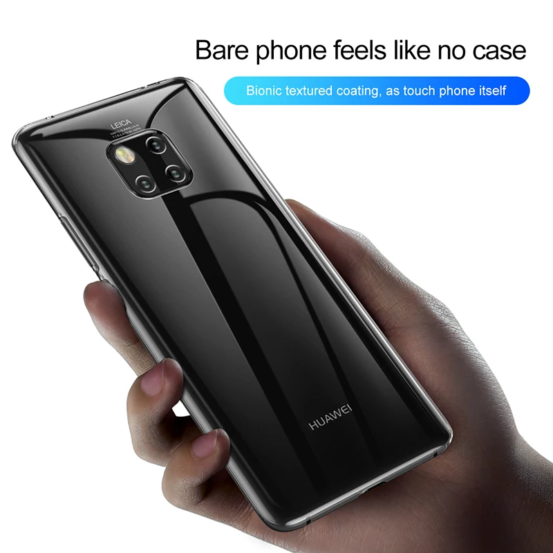 Простой защитный чехол Baseus для HUAWEI Mate 20 Pro высококачественный прозрачный
