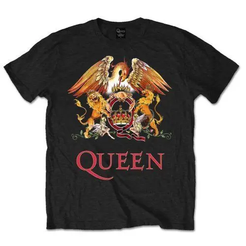 Футболка queen 'Classic Crest' новая и официальная! Летняя мужская модная футболка