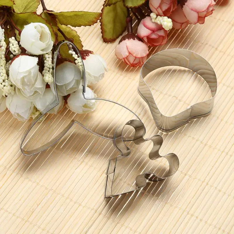 3 шт./компл. форма для торта с сахарным цветком из нержавеющей стали Форма помадка