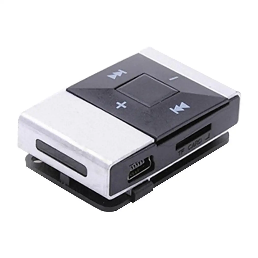 Металлический клип аудио плеер Поддержка карт спорта WAV, WMA, Mp3, Wav, 60 дБ MP3 1 USB 2,0 плеер 10-20 часов