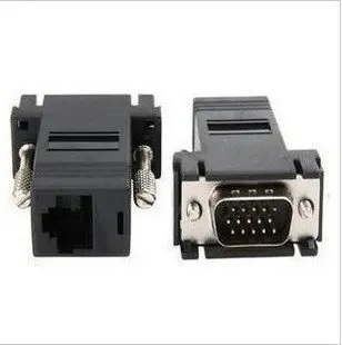 20 шт./лот бесплатная доставка VGA переходник для кабеля CAT5 CAT6 RJ45|rj45 cable|cable adaptercat6 rj45 |