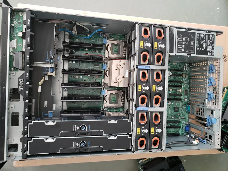 Оригинальный R910 4U стойка сервер платформа barebone б/у 90% новый|Системные блоки| |