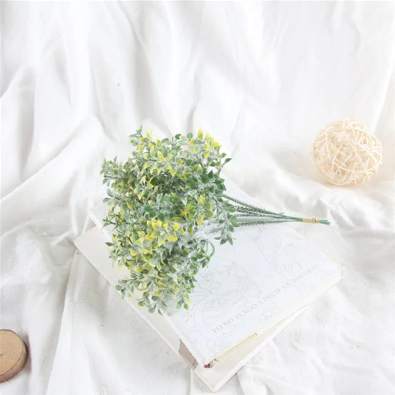 

Home Decor Artificial plants bouquet fake leaves DIY artificial flower arrangement wedding bouquet decor plastic plant grass