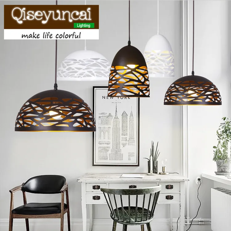 

Qiseyuncai Nordic creative personality iron E27 chandelier simple modern aisle balcony lighting