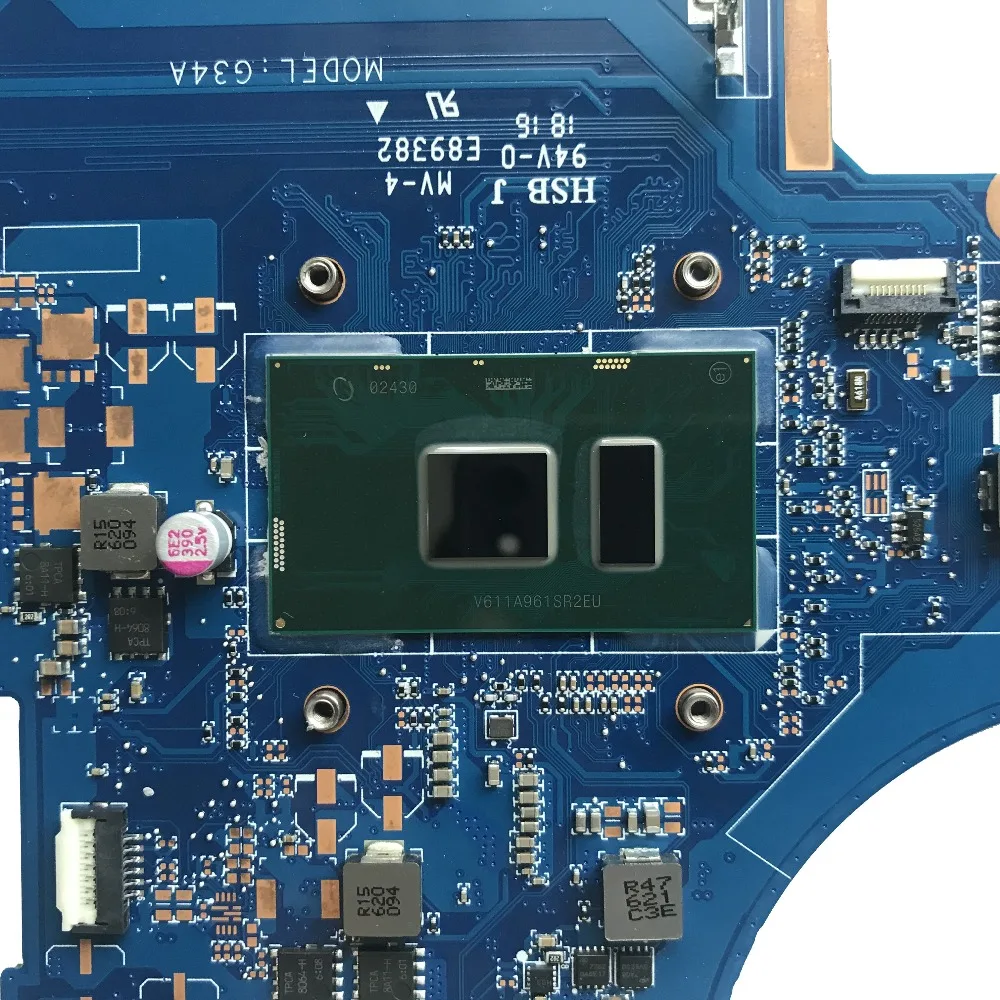 Для hp 15-AU материнская плата для ноутбука DAG34AMB6D0 с SR2EU i3-6100U cpu DDR4 материнская плата протестированная Быстрая