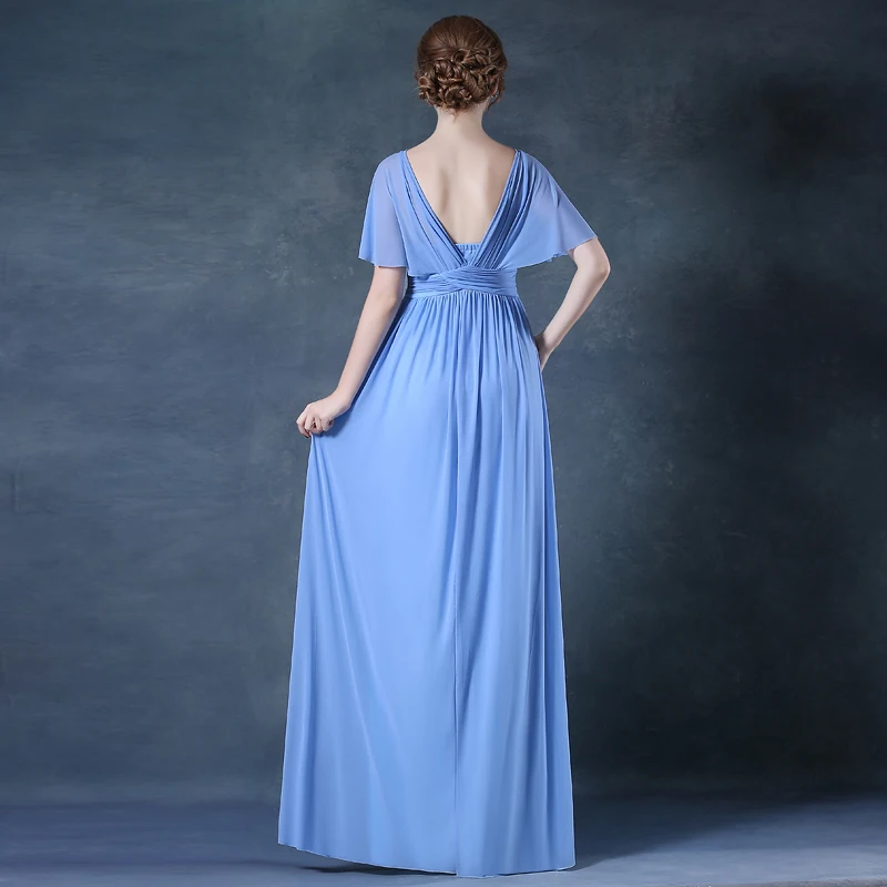 Элегантное Длинное платье для матери невесты 2018 с кристаллами А силуэта