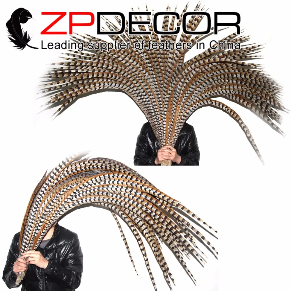 ZPDECOR 10 шт./лот 110 120 см (44 48 дюймов) Высокое качество натуральные перышки с длинным