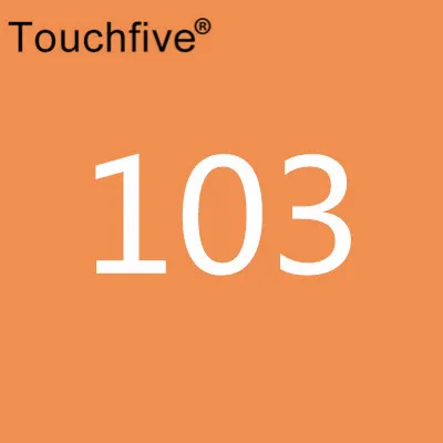 103 TOUCHFIVE дополнительный цвет двойная головка художественные маркеры Кисть ручка на спиртовой основе эскизные маркеры манга ручки для рисования товары для рукоделия - Цвет: 103