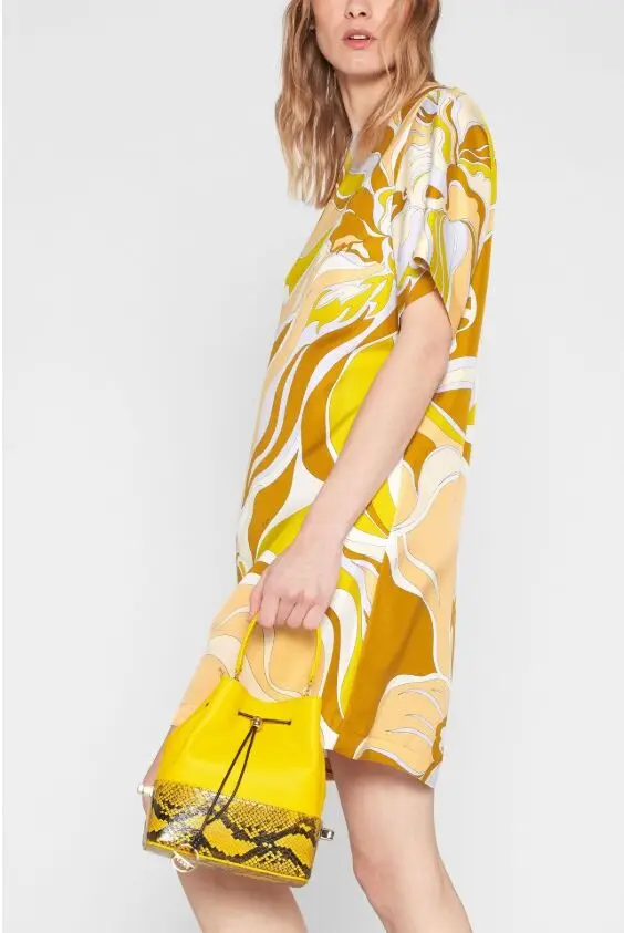 EFATZP New Fashion Printed Short Sleeve Colour-impact Elastic Knitted Slim Dress for Women | Женская одежда