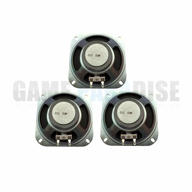 silver speker 3 шт. квадратный 8ohm 5 Вт динамик в четырех различных стиль для DIY аркадная игра машина запчасть для игрового автомата - Цвет: silver speker