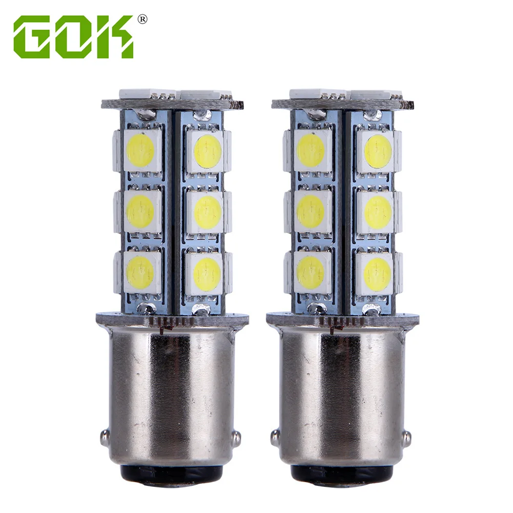 100 шт. 1142 BA15D 18 SMD 5050 led 1157 1156 светодиодная лампа заднего поворота белые