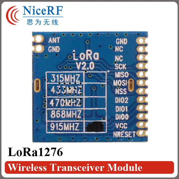 (20 шт./лот) 915 мгц радиочастотный диапазон LoRa модуль FCC LoRa1276 + пружинная антенна МГц