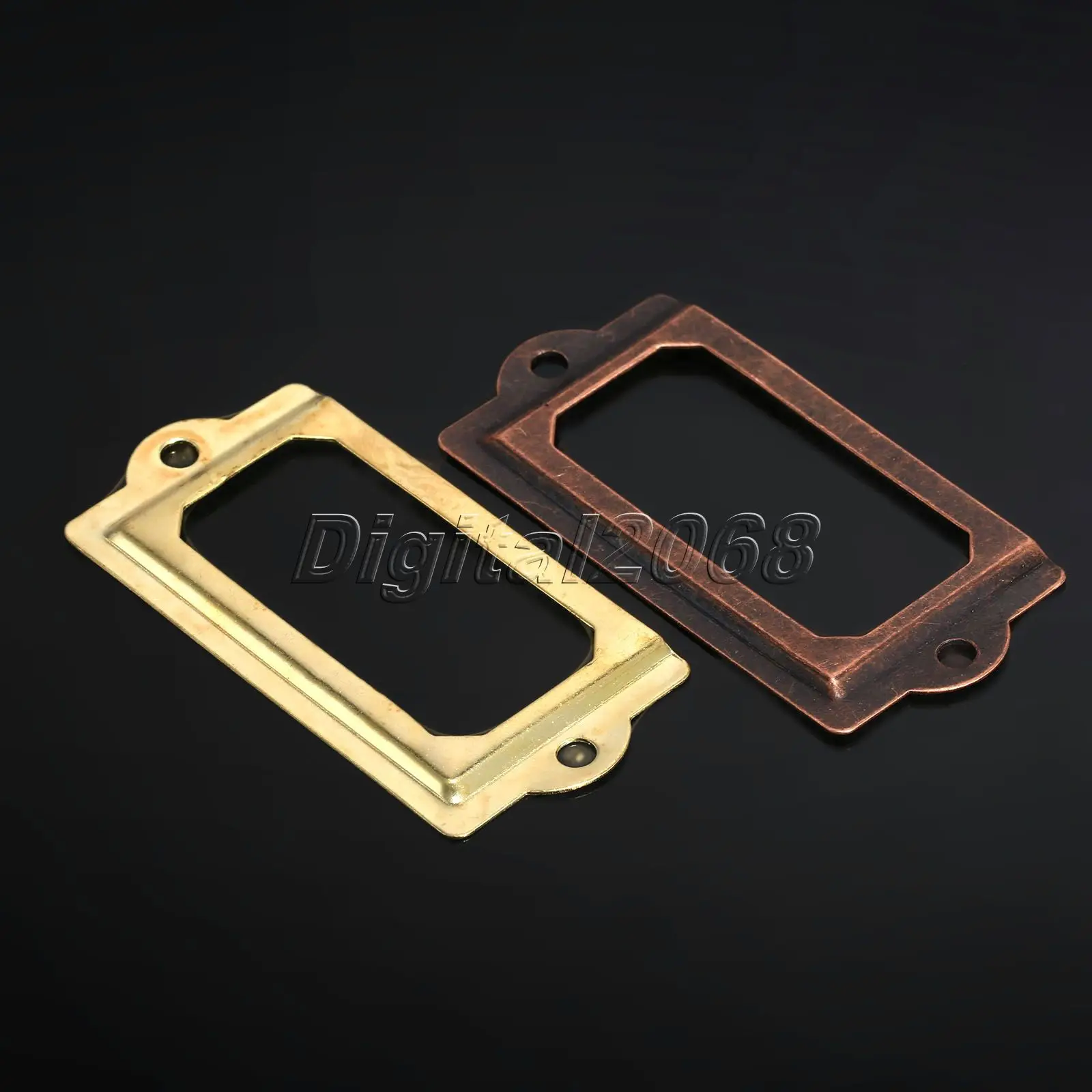 12 шт. латунные металлические этикетки 70x33 мм|label pull frame|label pulllabel holders for drawers |