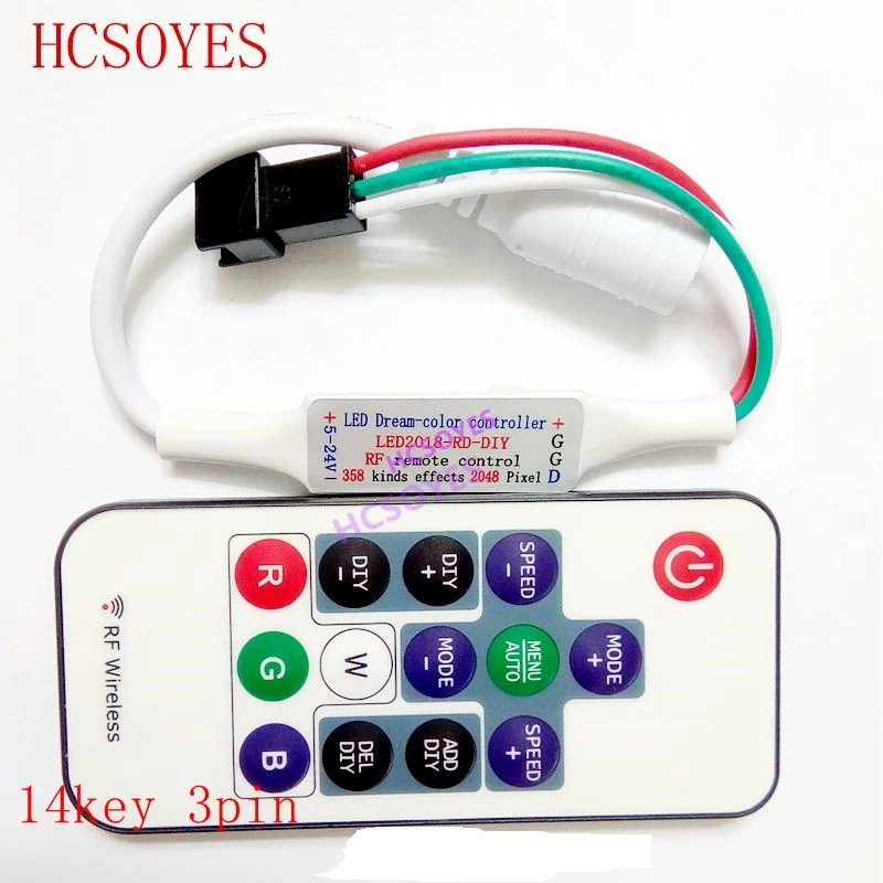 SP110E SP105E SP108E SP106E SP107E 14key 3pin HC008 музыкальный контроллер WS2812B Bluetooth SK6812 RGB/RGBW APA102 WS2811 светодиодные ленты