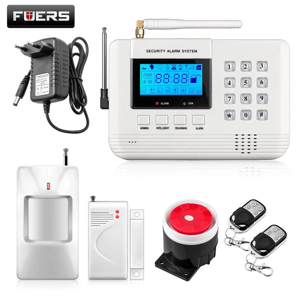 Fuers GSM PSTN SIM домашняя охранная сигнализация с клавиатурой ЖК экран телефонная