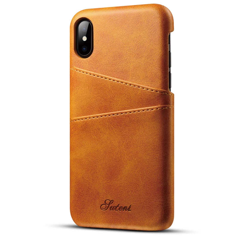YASOKO Slim Luxury PU Leather For iPhone XS MAX Case Back Cover Protective Card Holder | Мобильные телефоны и аксессуары