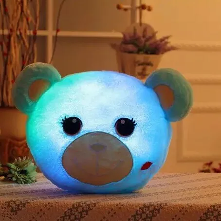 2016 Горячая Распродажа LED ночник светящийся 3D Медведь плюшевая игрушка красочный