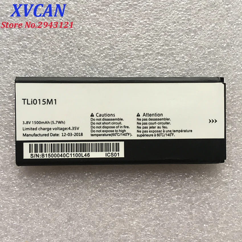 Новый аккумулятор 1500 мАч TLi015M1 Tli015M7 для телефона Alcatel One Touch Pixi 4 4034A PIXI 4 4034A 4034X 4034F 4034D